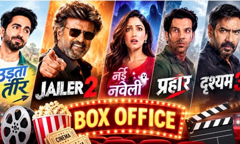 बॉक्स ऑफिस पर 'जेलर 2' का दबदबा कायम, जानें उड़ता तीर, प्रहार और दृश्यम 3 का हाल