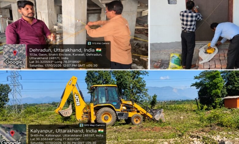एमडीडीए की अवैध निर्माण और प्लॉटिंग पर कार्रवाई, चार स्थानों पर चला अभियान