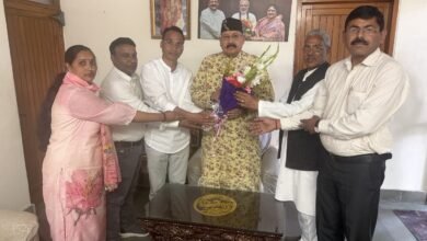 जयानंद भारती के भवन निर्माण हेतु 40 लाख की धनराशि स्वीकृत कराने पर महाराज का आभार जताया