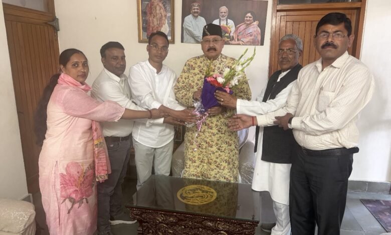 जयानंद भारती के भवन निर्माण हेतु 40 लाख की धनराशि स्वीकृत कराने पर महाराज का आभार जताया