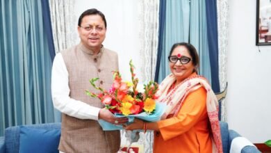 मुख्यमंत्री धामी से विधानसभा अध्यक्ष ऋतु खण्डूडी भूषण ने की भेंट