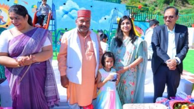 पूल्ड आवास परिसर की बाल वाटिका को मिला नया स्वरूप, बच्चों के लिए किया गया लोकार्पण