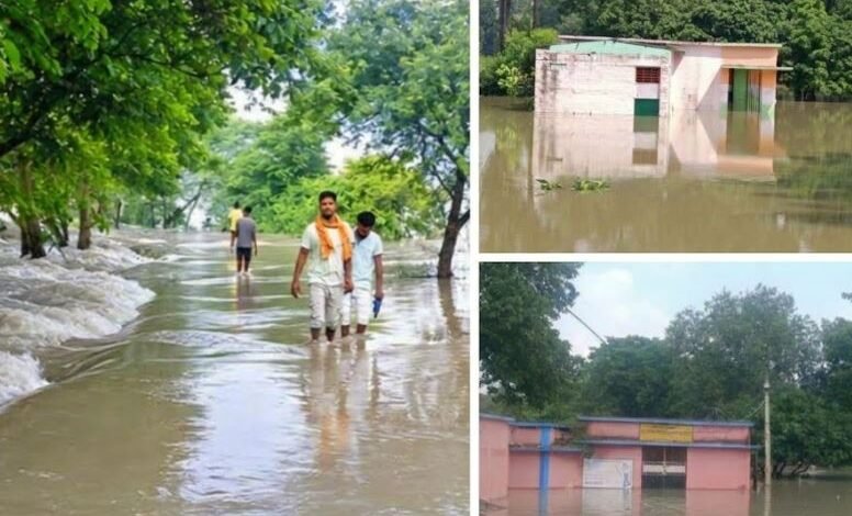 सारण में बाढ़ का बढ़ा खतरा, 48 गांव प्रभावित; 33 नाव और बोट एंबुलेंस से राहत कार्य जारी